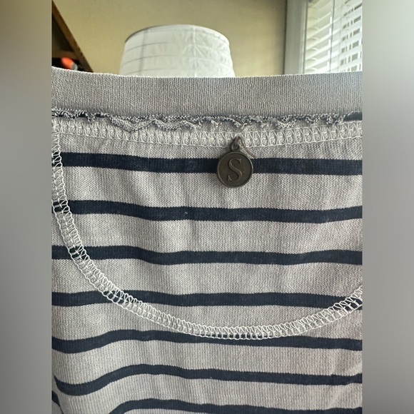 Soft Surroundings Striped Long Sleeve Cotton/Linen Top - Picture 5 of 6